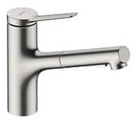 hansgrohe Zesis M33 mélangeur de cuisine 74803800 douchette, 2jet, sBox lite, finition Inox