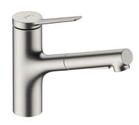 Hansgrohe Zesis M33 mitigeur de cuisine sur pied acier inoxydable 74821800