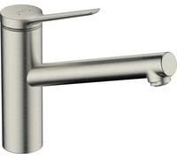 Hansgrohe Mitigeur de cuisine Zesis M33 sur pied Acier inoxydable Basse pression 74806800