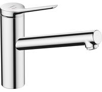 hansgrohe Zesis M33 Mitigeur monocommandé pour cuisine ComfortZone 150, CoolStart, économie deau, 1 type de jet, chrome, saillie 220 mm, 000, 74813000