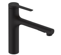 hansgrohe Zesis Mitigeur de cuisine, ComfortZone 160, douchette extractible 2 jets, saillie 231 mm, 74801670, Couleur: noir mat