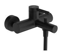 hansgrohe Zesis S Mitigeur monocommandé apparent pour bain, 2 consommateurs, saillie 175mm, 74420670, Couleur: noir mat