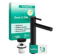 Hansgrohe Mitigeur de lavabo Zesis S CoolStart bonde Push-Open Noir mat 74732670