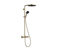 HansgrohePulsify Puro1jet showerpipe ecosmart 260 thermostatique 3jets douchette et flexible 160cm bronze brossé 24237140