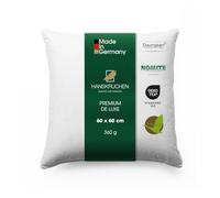 Hanskruchen® Premium de Luxe Coussin en duvet, 60 x 60 cm, fabriqué en Allemagne, en 100 % coton, 90 % duvet, 10 % plumes, pour les personnes allergiques