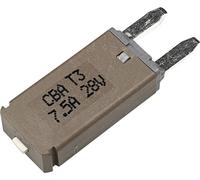 Hansor Circuit Breaker Mini, type 3. Manual Reset, 7,5A CBA3 Series 7,5A Disjoncteur pour fusible plat standard 7.5 A marron