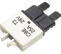 Hansor Circuit Breaker Standard, type 3, Manual Reset, 25A CBE3 Series 25A Disjoncteur pour fusible plat standard 25 A blanc