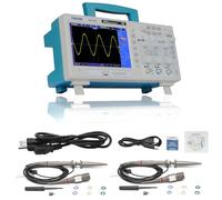 Hantek DSO5202P Oscilloscope numérique portable 2 en 1 200 MHz 1GSa/s, 8 bits, 40 K, Oscilloscope de bureau numérique avec déclencheur externe (2CH + EXT) Prend en charge la mémoire USB