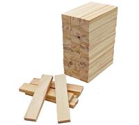 HAOBIN Planches Rectangulaires En Bois De Pin Non Fini 100x20x7mm Pour Le Bricolage Et La Décoration, La Construction Et Le Lambris (60 Pièces)