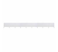HaoChrymec Brise-Vent Pliable 9 pièces, Tissu Non tissé, Blanc Sable