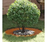 HaoChrymec Jardinière Ronde with Acier Corten Durable, Design Rustique, Jardinieres Extérieur, Bac à Fleurs Extérieur, Balconnière Extérieure, Marron, 70 cm