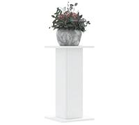 HaoChrymec Support pour Plantes, 2 Pièces en Bois, Design Moderne avec Plateau Large, Porte Plante Interieur, pour Salon, Jardin, Balcon, Blanc, 30 x 30 x 60 cm