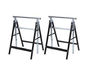Haofy 2 Pièces Pieds de Meubles Réglables en Métal Projets de Bricolage à Domicile pour Canapé-Lit Chaise canapé Commode Table Pieds de Support de Remplacement de Lit Robustes pour