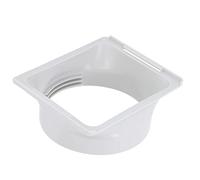 Haofy Adaptateur climatiseur carré à rond 150mm, ABS anti-choc | Évacuation d'air chaud 30% plus rapide, fonctionnement silencieux sans vibration, vissage universel sans outil, étanche sur