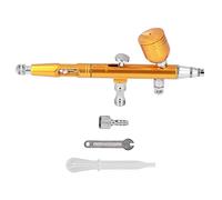 Haofy Aérographe à Gâchette Portable avec Buse en Laiton de 0,3 Mm et Système de Verrouillage Filetage G1/8 - Mini Aérographe Professionnel pour Nail Art, Maquillage, Tatouage et Peinture de Modèles