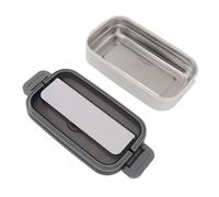 Haofy Boîte à Japonaise, Boîte à Déjeuner en Acier Inoxydable 304 Monocouche 700 Ml, Conception Divisée pour étudiants et Employés de Bureau, Récipient Alimentaire Passe au -ondes 21,5 X 11,7 X 6,5
