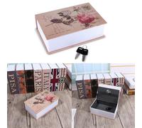 Haofy Boîte de sécurité Livre avec Rangement caché et 2 Clés (Type de | Déguisé en Dictionnaire, ABS Alliage D’aluminium, Portable pour Maison Bureau ou Voyage