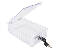Haofy Boîte de Verrouillage de Thermostat 18 X 10 X 5 Cm, Ajustement Universel, Couvercle en Acrylique Transparent avec clé pour Thermostats Muraux pour Bureau, école, église, Camping-car, Petit