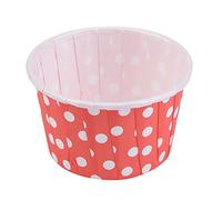 Haofy Boîtes à Cupcakes Simples, Papier couché de qualité Alimentaire, 100 Mini Doublures de Cupcakes pour la Pâtisserie, Idéales pour les Fêtes Prénatales, les Mariages et les Fêtes (Point de vague