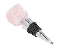 Haofy Bouchon de Vin en Alliage de Zinc de Forme Irrégulière Unique, Excellente étanchéité pour la Décoration de Bouteilles de Vin, Obsidienne (cristal rose)