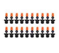 Haofy Buse de Pulvérisation de Brumisation D'irrigation de Jardin Orange à Tête Unique G1/2 Pouces, 20 Pièces, pour Arrosage de Plantes de Serre, Refroidissement de Fleurs de Pelouse