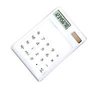 Haofy Calculatrice Solaire 8 Chiffres, Ultra-Légère Transparente
