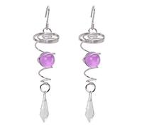 Haofy Carillons éoliennes, Mon Drain en Acier Inoxydable Rotatif Carillonne éolienne pour l'intérieur et à l'extérieur, Soulagement du Stress, Artisanat Exquis, Présent Idéal, Recommandant (PURPLE)