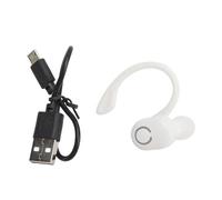 Haofy Casque Bluetooth Antibruit V5.2, écouteur sans Fil avec Microphone, pour Camionneurs, Bureau, Longue Durée de Vie de la Batterie (White)