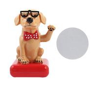 Haofy Chien Agitant à L'énergie Solaire, Décoration de Voiture Amusante et Adorable pour la Maison, Le Bureau et la Décoration de Voiture (Golden Retriever)