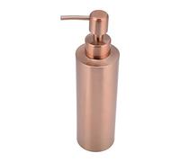 Haofy Distributeur de Savon à Vaisselle en Cuivre 304 en Acier Inoxydable Bouteille de Savon en Or Rose, Bouteille de Savon Liquide de Pompe à Main de Comptoir de Salle de Bain de Cuisine(350ML)