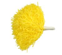 Haofy Ensemble de Pompons de Pom-Pom Girl, Accessoires de Danse de Sport Légers et Durables pour Les Fêtes, 8 Couleurs, 2 Pièces pour Les Matchs (Yellow)