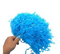 Haofy Ensemble de Pompons de Pom-Pom Girl, Accessoires de Danse de Sport Légers et Durables pour Les Fêtes, 8 Couleurs, 2 Pièces pour Les Matchs (Blue)
