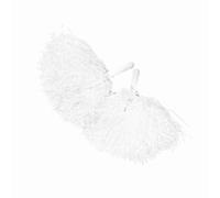 Haofy Ensemble de Pompons de Pom-Pom Girl, Accessoires de Danse de Sport Légers et Durables pour Les Fêtes, 8 Couleurs, 2 Pièces pour Les Matchs (White)