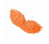Haofy Ensemble de Pompons de Pom-Pom Girl, Accessoires de Danse de Sport Légers et Durables pour Les Fêtes, 8 Couleurs, 2 Pièces pour Les Matchs (Orange)