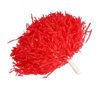 Haofy Ensemble de Pompons de Pom-Pom Girl, Accessoires de Danse de Sport Légers et Durables pour Les Fêtes, 8 Couleurs, 2 Pièces pour Les Matchs (Rouge)