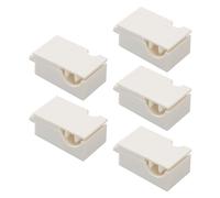 Haofy Éplucheur d'écrevisses, Décortiqueur de Crabe de Crevettes avec Verrouillage de sécurité Poignée Ergonomique 2 Pièces en Plastique Blanc Facile à Rincer pour la Cuisine à la Maison, les Fêtes