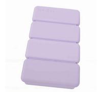 Haofy Grand Bac à Glaçons en Silicone avec Couvercle, Moule à Glace à Dégagement Facile pour Bâton de Glace à Cocktail (PURPLE)