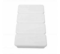 Haofy Grand Bac à Glaçons en Silicone avec Couvercle, Moule à Glace à Dégagement Facile pour Bâton de Glace à Cocktail (WHITE)