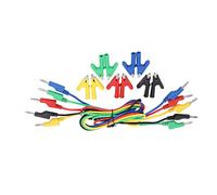 Haofy Jeu de Fils de Test de 4mm, Kit Universel de Fiche Banane à Pince pour une Lecture Rapide et Précise, Amateurs de Bricolage, Protection PVC