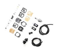 Haofy Kit de Réparation de Carburateur pour FS36 FS40 FS44 Kit de Carburateur en Métal avec Ampoules d'amorçage Conduite de Carburant Filtre à Carburant Bougie d'allumage Installation Facile pour