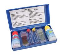 Haofy Kit de Test d'eau de Piscine, Kit de Test de PH et de Chlore avec Solutions de 20 ML Comparaison Rapide des Couleurs pour Les Propriétaires Boîtier de Rangement 6 X 2,9 Pouces Surveille Le PH