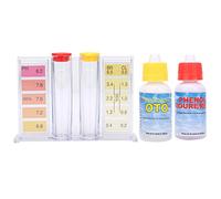 Haofy Kit de Test d'eau de Piscine Portable, Mesure Précise du PH et du Chlore avec Nuancier, Boîte de 6 Pouces PH 7,2 à 7,6 Chlore 1,0 à 1,5 Ppm pour Piscines Domestiques, Spas, Bains à Remous