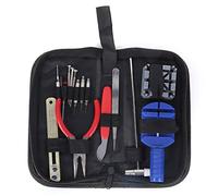 Haofy Kit D'outils de Réparation de Montre 16 Pièces ABS + Acier Inoxydable pour Enlever Le Bracelet de Montre, Réglage du Bracelet, Boîtier Noir Haute durabilité, Portable pour Les Réparations en
