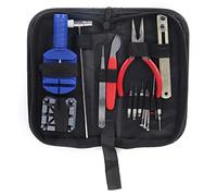 Haofy Kit D'outils de Réparation de Montre, Boîtier Portable en Acier Inoxydable pour Ajusteur de Bracelet de Montre, Remplacement de Batterie, Dissolvant de Bracelet de pour Les Amateurs de