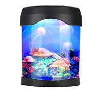 Haofy Lampe de Méduse de Bureau, Lumière D'ambiance D'aquarium de Méduse à Changement de Couleur, Veilleuse pour la Décoration, pour Enfants Filles Femmes