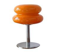 Haofy Lampe de Table en Verre Design Œuf de Pâques, Lumière Douce sans Stroboscope, Interrupteur Tactile USB, pour Chambre, Bureau et Salon