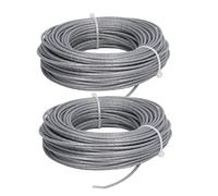 Haofy Lot de 2 Fils de -Herbe en Nylon de Rechange pour Art 24 27 30 36, Alimentation Stable, Bobine de Cordon Gris 79 Pieds X 0,08 Pouce, Lot de 2 Bordures de Pelouse, Entretien du Jardin,