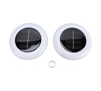 Haofy Lot de 2 Lampes Solaires Flottantes pour Piscine RVB Changeant de Couleur avec LED à Distance, Batterie 600 MAh, Charge 8-10 H, IP68, étanche à la Pluie pour étang, Extérieur,