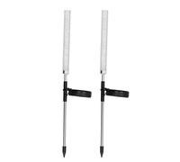 Haofy Lot de 2 Lampes Solaires Imperméables à Bulles Dégradées Colorées pour Cour, Patio - Lampes Solaires de Jardin avec Capteur de Nuit Automatique