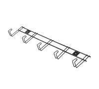 Haofy Lot de 2 Supports de Bride de 80 Cm, 5 Crochets Muraux en Fer, Crochet de Bride, Design Antirouille Robuste pour Une Grange Stable, Un Vestiaire, Une Entrée, Une Organisation de